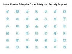 Icons slide for enterprise cyber safety and security proposal ppt file elements