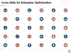 Icons slide for enterprise optimization powerpoint presentation format ideas