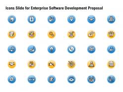 Icons slide for enterprise software development proposal ppt powerpoint presentation examples