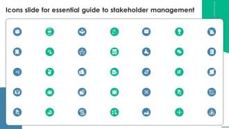 Icons Slide For Essential Guide To Stakeholder Management PM SS