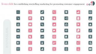 Icons Slide For Establishing Storytelling Marketing For Promoting Customer Engagement MKT SS V