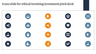 Icons Slide For Ethical Investing Investment Pitch Deck