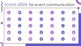 Icons Slide For Event Communication Event Communication