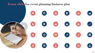 Icons Slide For Event Planning Business Plan BP SS