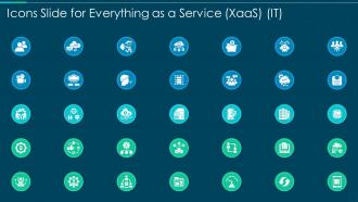 Icons slide for everything as a service xaas it ppt styles samples