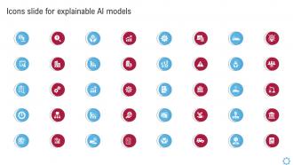 Icons Slide For Explainable AI Models Ppt Structure