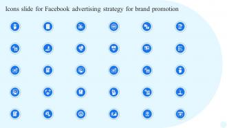 Icons Slide For Facebook Advertising Strategy For Brand Promotion Strategy SS V