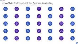 Icons Slide For Facebook For Business Marketing