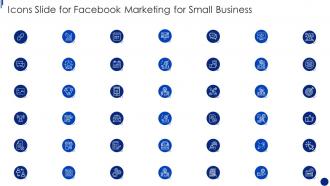 Icons Slide For Facebook Marketing For Small Business