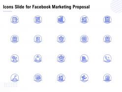Icons Slide For Facebook Marketing Proposal Ppt Powerpoint Presentation Slides Diagrams
