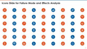 Icons slide for failure mode and effects analysis