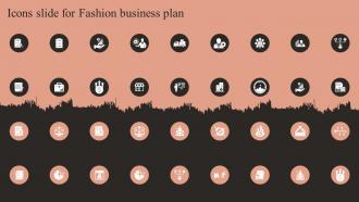 Icons Slide For Fashion Business Plan Ppt Ideas Graphics Download BP SS