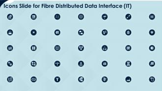 Icons slide for fibre distributed data interface it