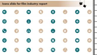 Icons Slide For Film Industry Report IR SS