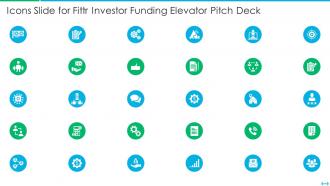 Icons slide for fittr investor funding elevator pitch deck