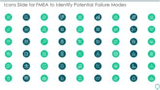 Icons Slide For FMEA To Identify Potential Failure Modes Ppt Tips