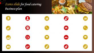 Icons Slide For Food Catering Business Plan BP SS