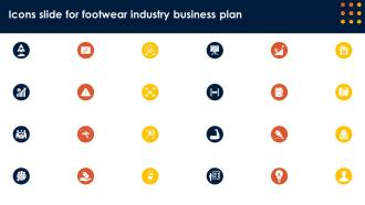 Icons Slide For Footwear Industry Business Plan Ppt Ideas Background Images BP SS