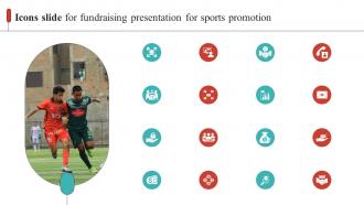 Icons Slide For Fundraising Presentation For Sports Promotion