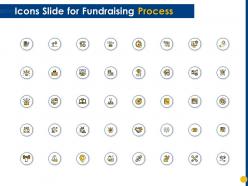 Icons slide for fundraising process ppt powerpoint presentation professional sample