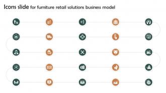 Icons Slide For Furniture Retail Solutions Business Model BMC SS V