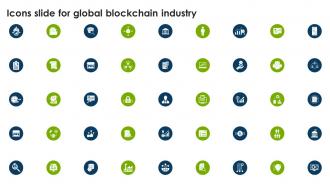 Icons Slide For Global Blockchain Industry IR SS