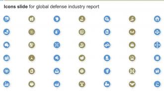 Icons Slide For Global Defense Industry Report IR SS