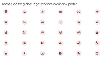 Icons Slide For Global Legal Services Company Profile Ppt Slides Designs Download