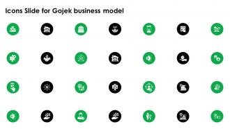 Icons Slide For Gojek Business Model Ppt Diagram Graph Charts BMC SS