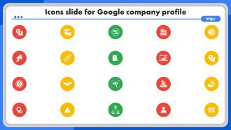Icons Slide For Google Company Profile CP SS