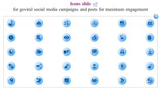 Icons Slide For Goviral Social Media Campaigns And Posts For Maximum Engagement