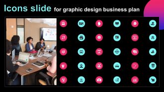 Icons Slide For Graphic Design Business Plan BP SS