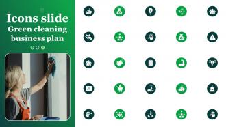 Icons Slide For Green Cleaning Business Plan BP SS