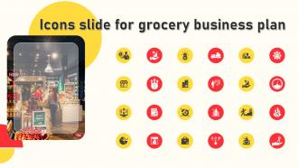Icons Slide For Grocery Business Plan Ppt Ideas Design Inspiration BP SS