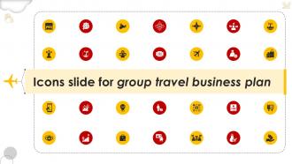 Icons Slide For Group Travel Business Plan BP SS