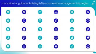Icons Slide For Guide For Building B2b Ecommerce Management Strategies