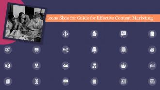 Icons Slide For Guide For Effective Content Marketing Ppt Slides Infographic Template