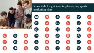 Icons Slide For Guide On Implementing Sports Marketing Plan Strategy SS V
