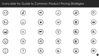 Icons Slide For Guide To Common Product Pricing Strategies Ppt Slides Infographics