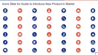 Icons Slide For Guide To Introduce New Product In Market