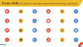 Icons Slide For Guide To Manage Responsible Technology Playbook