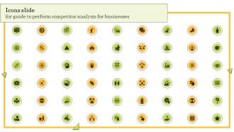 Icons Slide For Guide To Perform Competitor Analysis For Businesses Ppt Ideas Design Inspiration