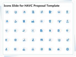 Icons slide for havc proposal template ppt powerpoint presentation design