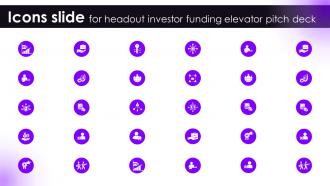 Icons Slide For Headout Investor Funding Elevator Pitch Deck