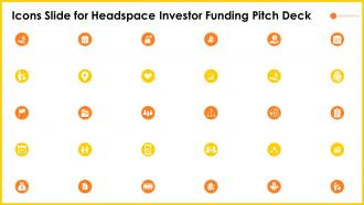 Icons slide for headspace investor funding pitch deck