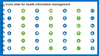 Icons Slide For Health Information Management Ppt Layout