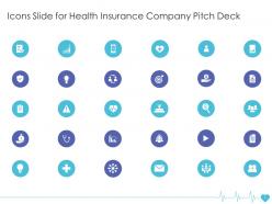 Icons slide for health insurance company pitch deck