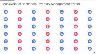 Icons Slide For Healthcare Inventory Management System