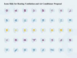 Icons slide for heating ventilation and air conditioner proposal ppt ideas