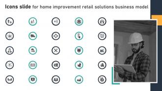 Icons Slide For Home Improvement Retail Solutions Business Model BMC SS V